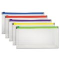 Officespace Pendaflex Open Side Poly Zip Envelope - Check, Assorted OF2524745
